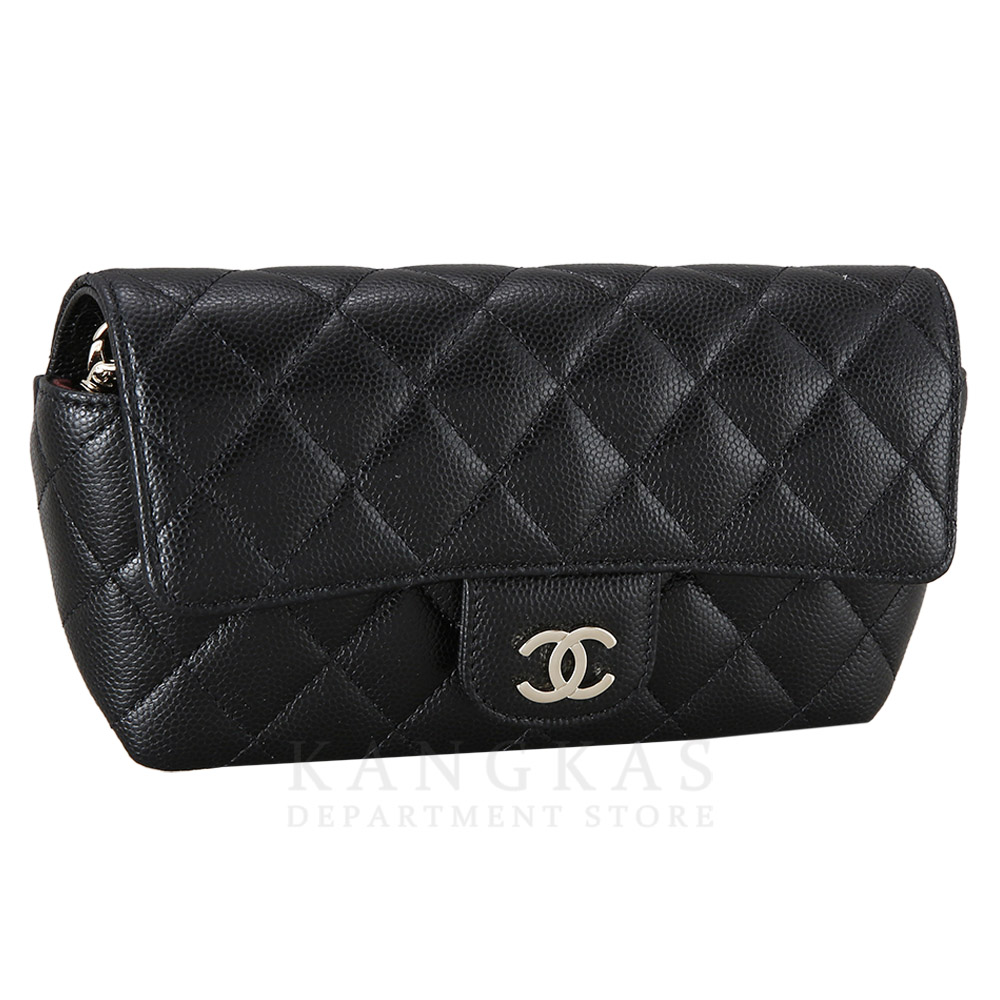 CHANEL(NEW)샤넬 클래식 캐비어 선글라스 케이스 블랙 (새제품) NEW PRODUCT