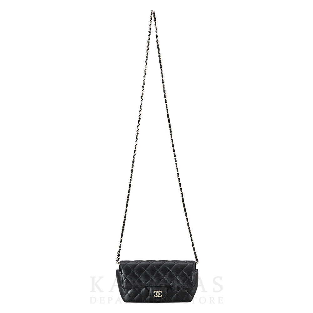 CHANEL(NEW)샤넬 클래식 캐비어 선글라스 케이스 블랙 (새제품) NEW PRODUCT