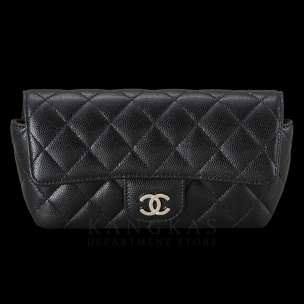 CHANEL(NEW)샤넬 클래식 캐비어 선글라스 케이스 블랙 (새제품) NEW PRODUCT