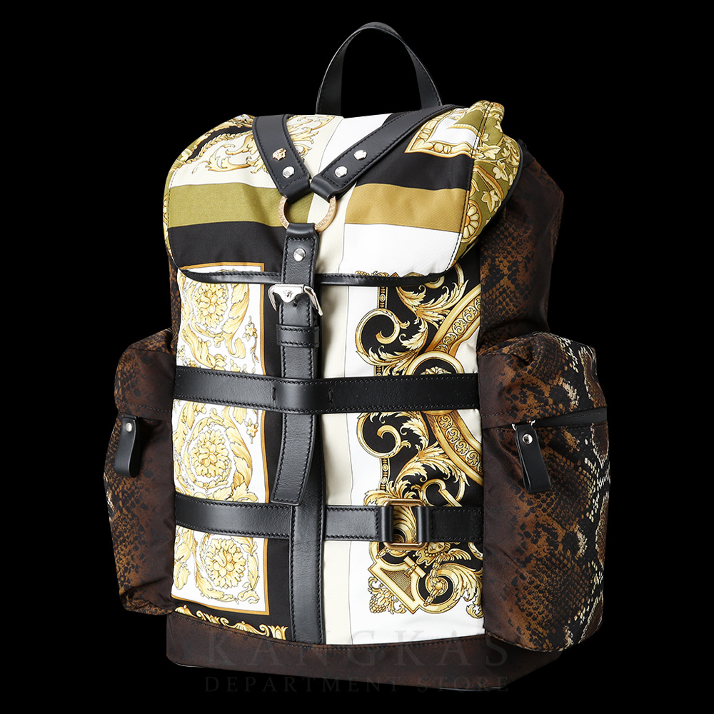 VERSACE(USED)베르사체 파이톤 프린팅 백팩