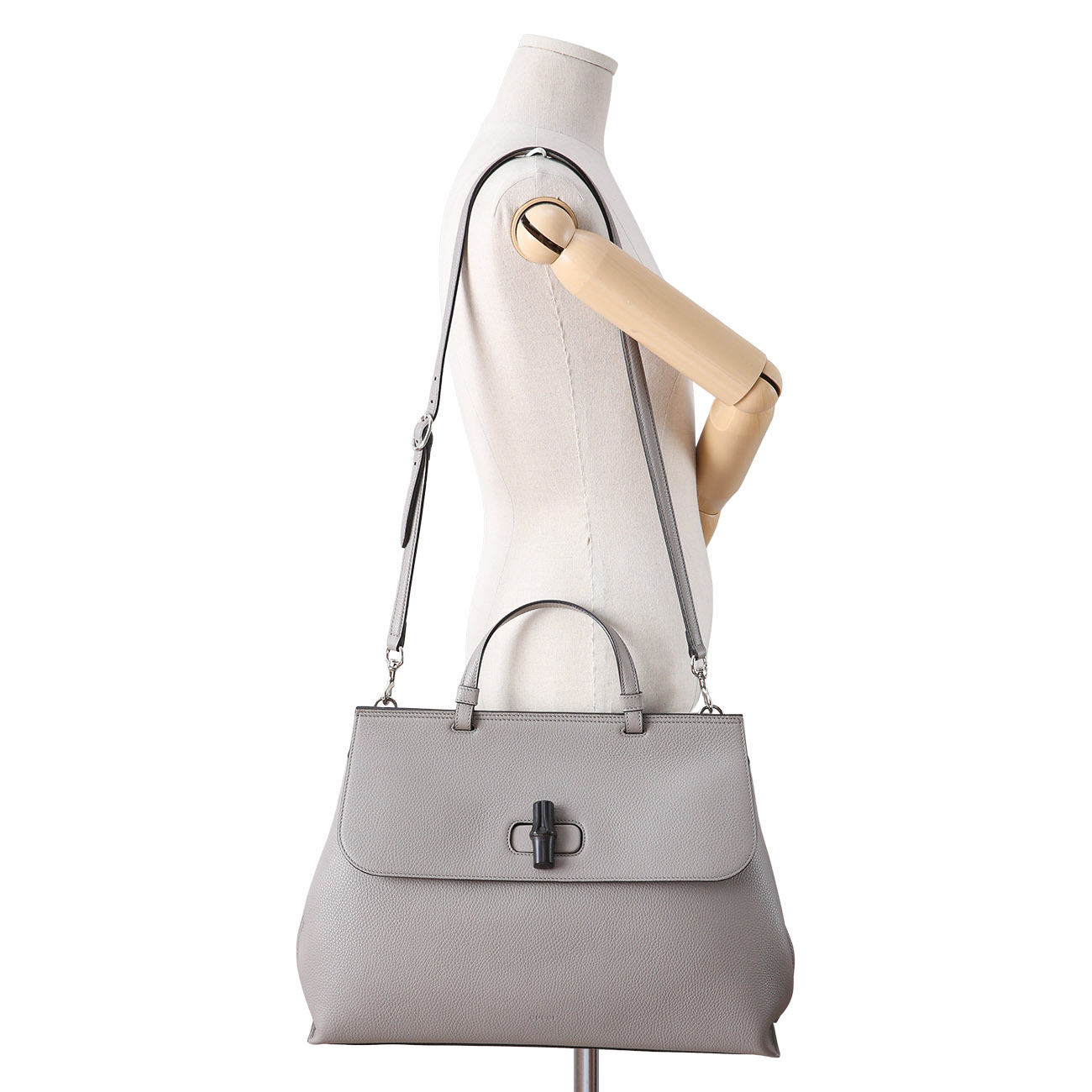 GUCCI(USED)구찌 370830 뱀부 토트겸 숄더백