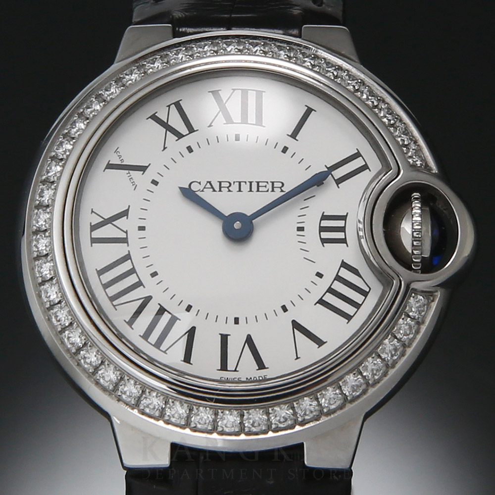 CARTIER(USED)까르띠에 발롱블루 다이아베젤 28 워치