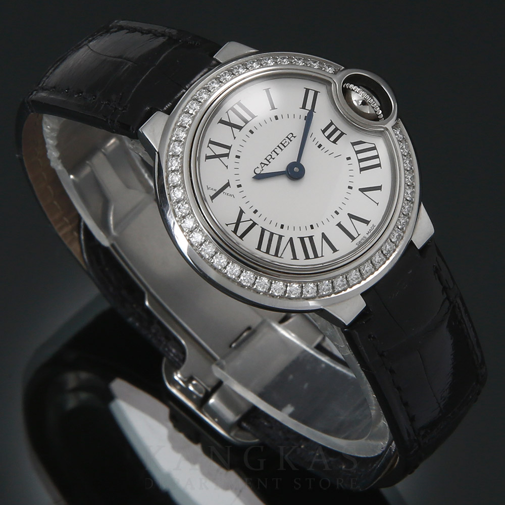 CARTIER(USED)까르띠에 발롱블루 다이아베젤 28 워치