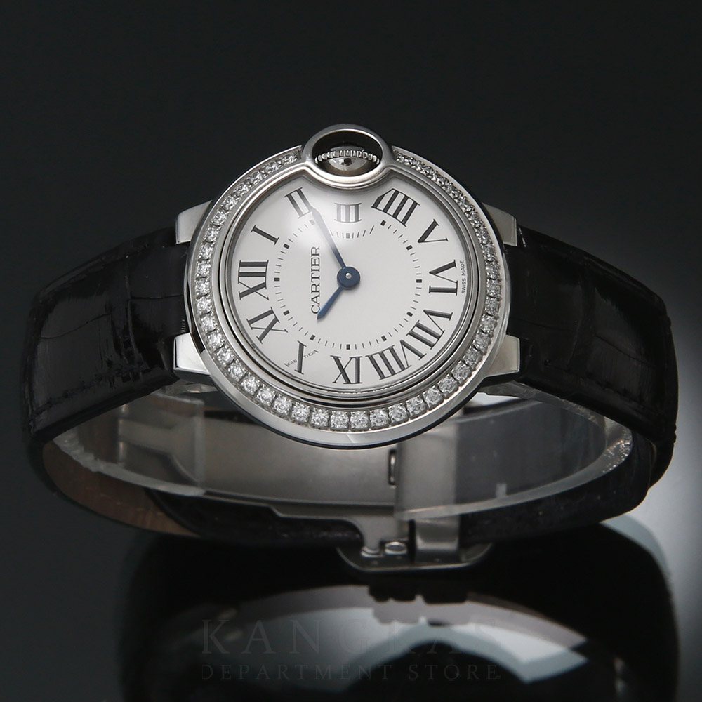 CARTIER(USED)까르띠에 발롱블루 다이아베젤 28 워치