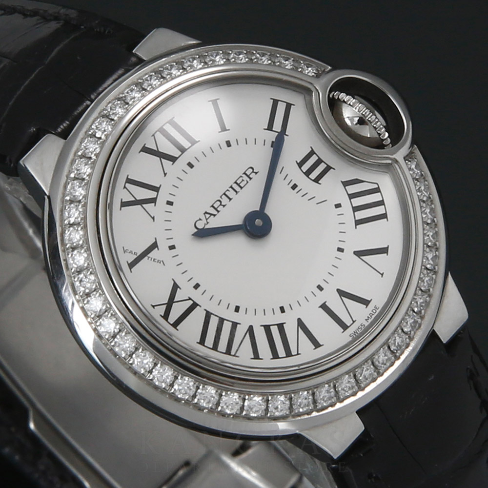CARTIER(USED)까르띠에 발롱블루 다이아베젤 28 워치
