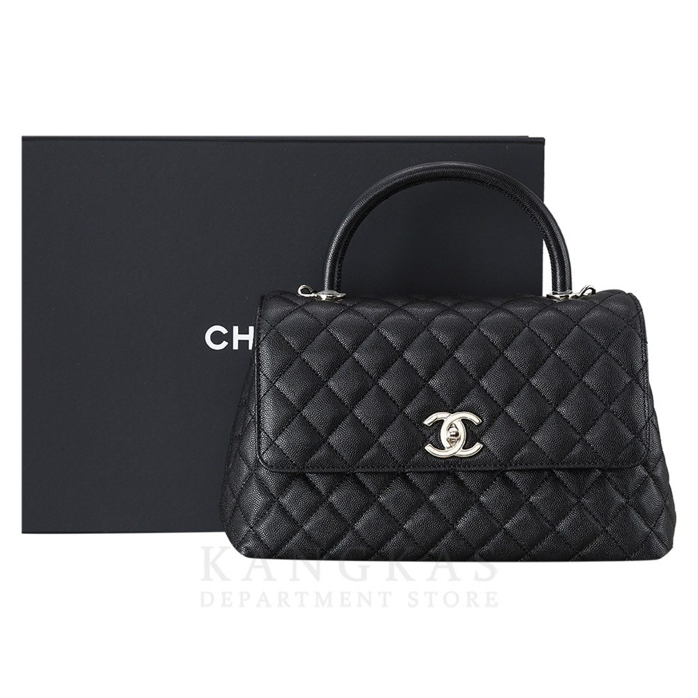 CHANEL(USED)샤넬 캐비어 코코핸들 미듐