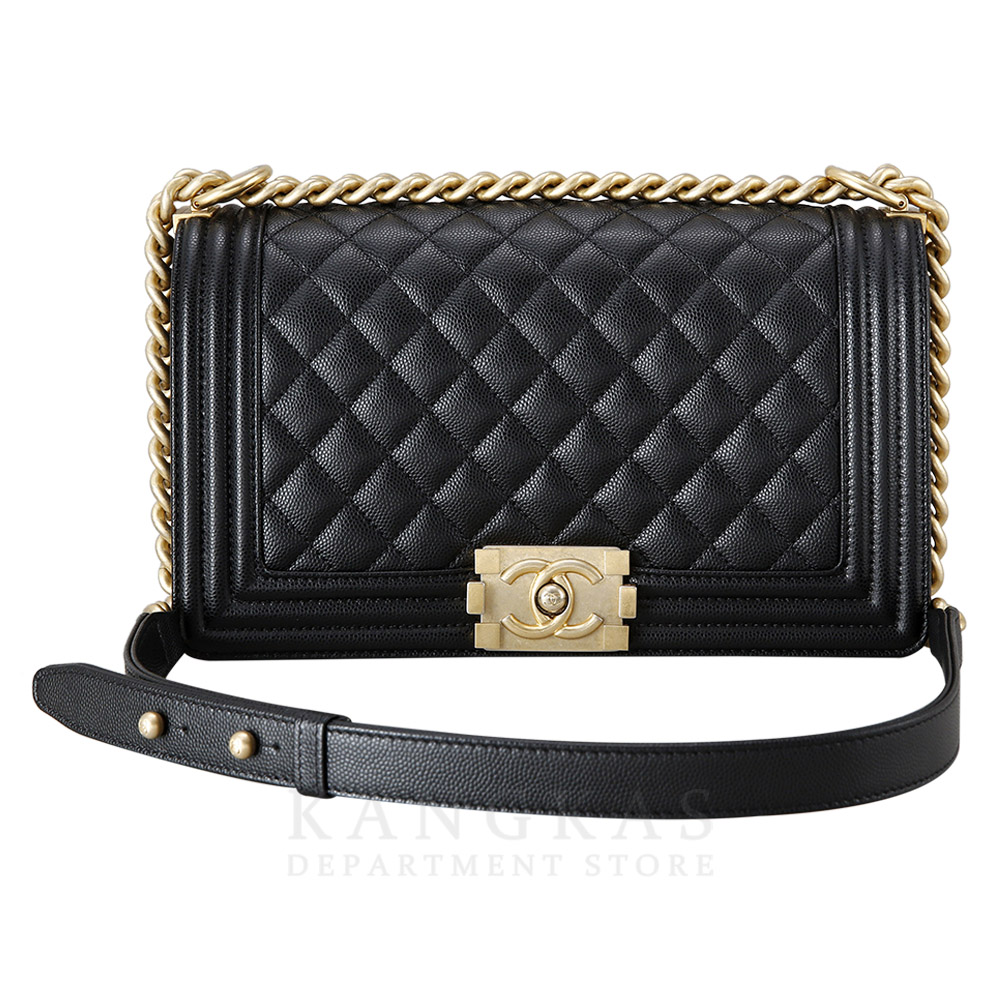 CHANEL(USED)샤넬 캐비어 보이샤넬 미듐