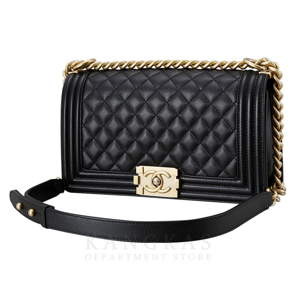 CHANEL(USED)샤넬 캐비어 보이샤넬 미듐