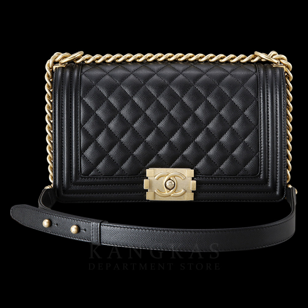 CHANEL(USED)샤넬 캐비어 보이샤넬 미듐