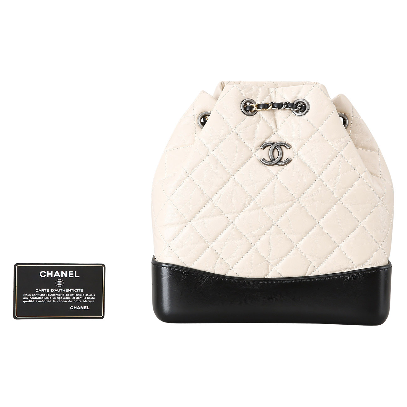 CHANEL(USED)샤넬 가브리엘 백팩 베이지