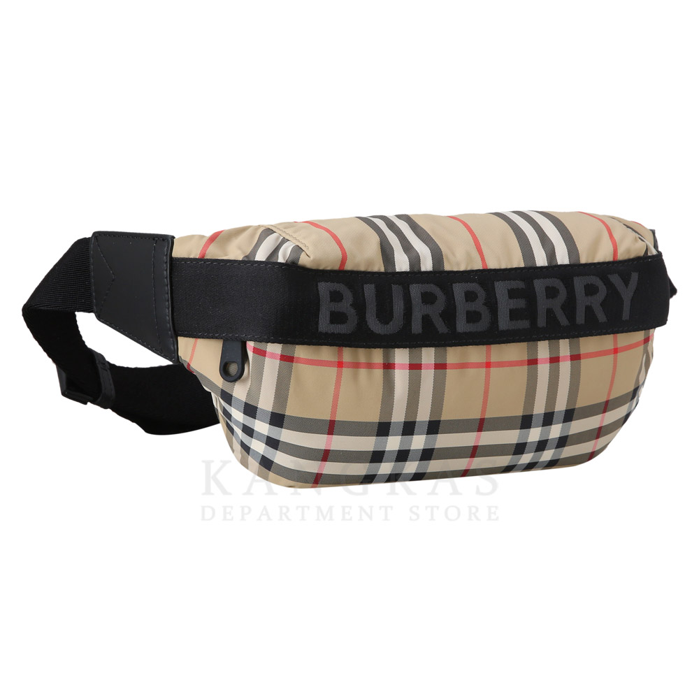 BURBERRY(USED)버버리 로고 체크 힙색