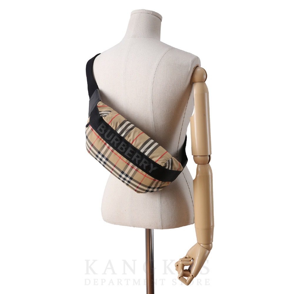 BURBERRY(USED)버버리 로고 체크 힙색