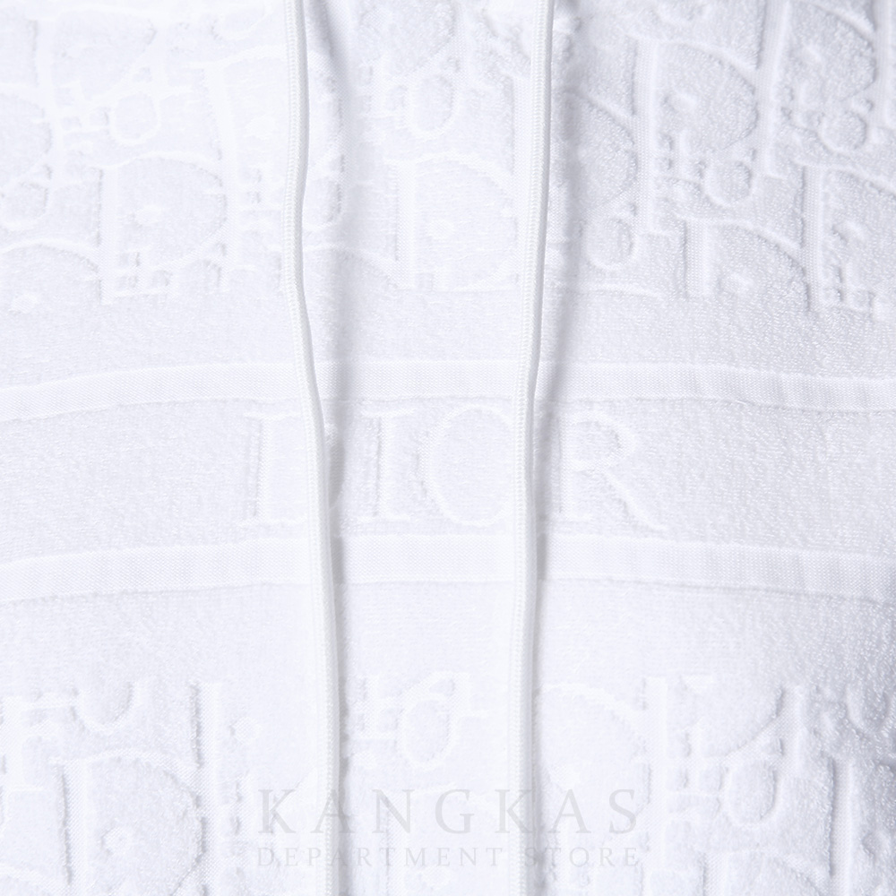 CHRISTIAN DIOR(USED)크리스찬디올 디올로고 패턴 화이트 후드티 #S