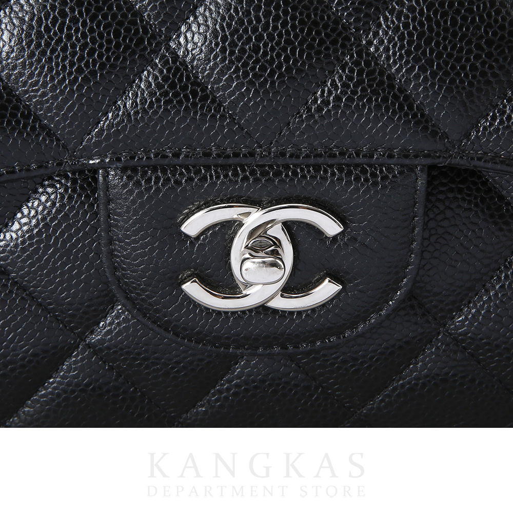 CHANEL(USED)샤넬 클래식 캐비어 점보 블랙