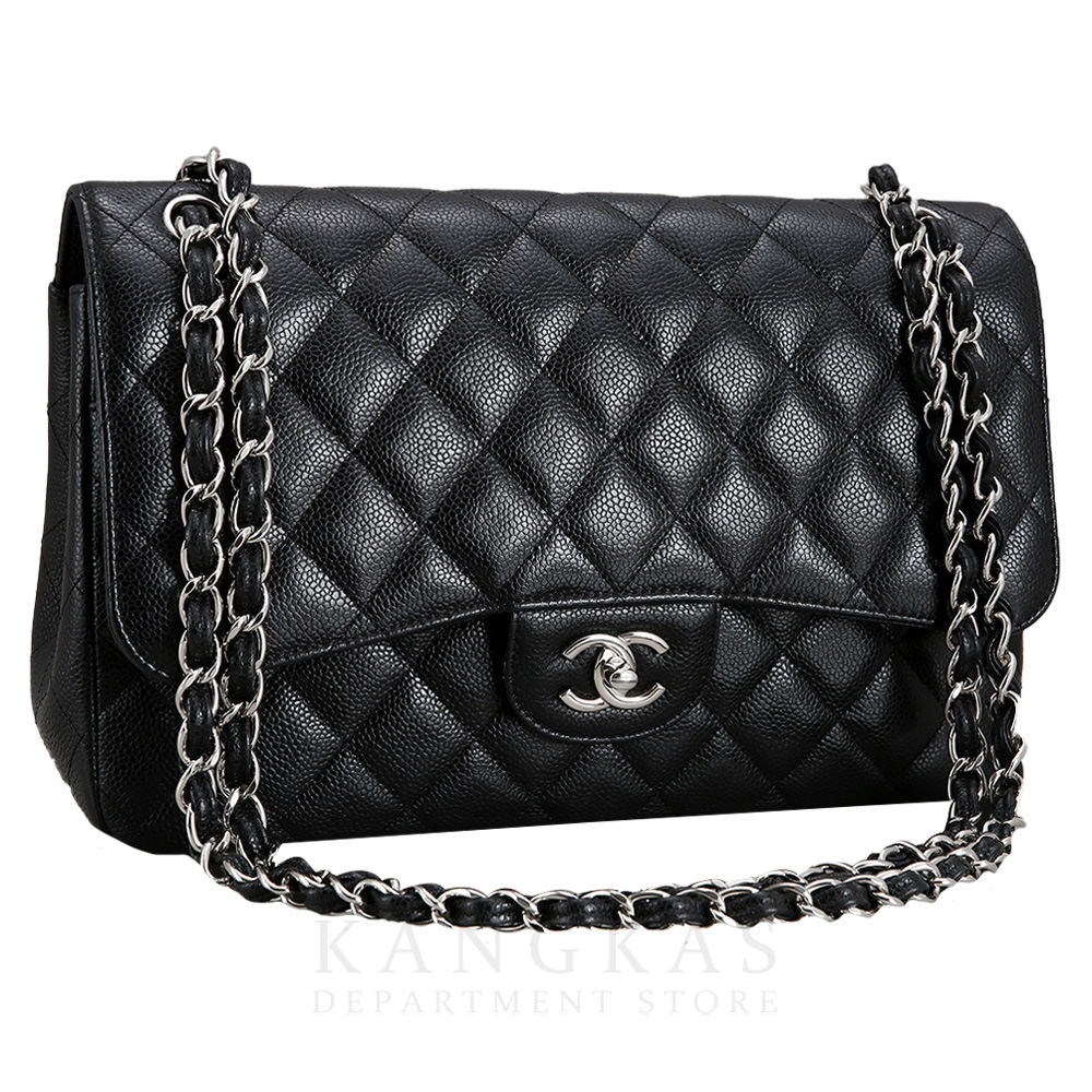 CHANEL(USED)샤넬 클래식 캐비어 점보 블랙