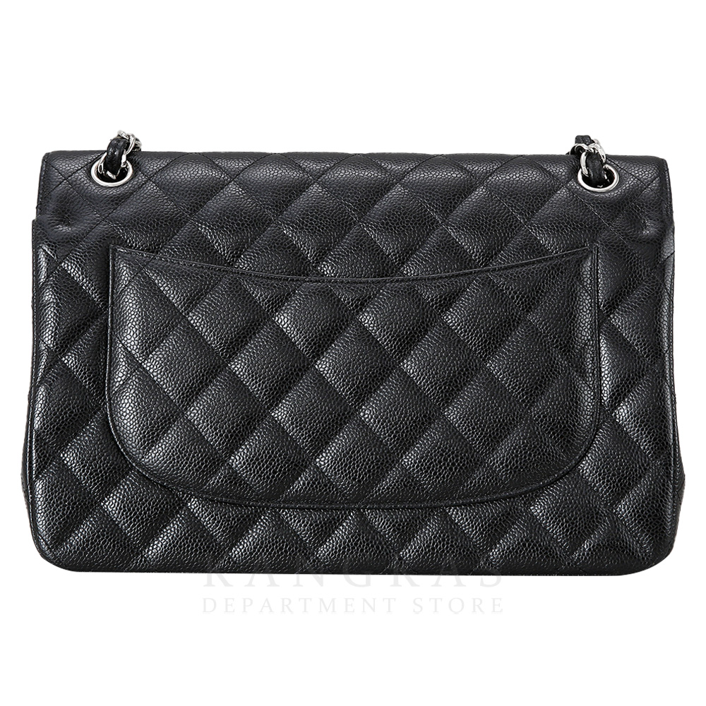 CHANEL(USED)샤넬 클래식 캐비어 점보 블랙