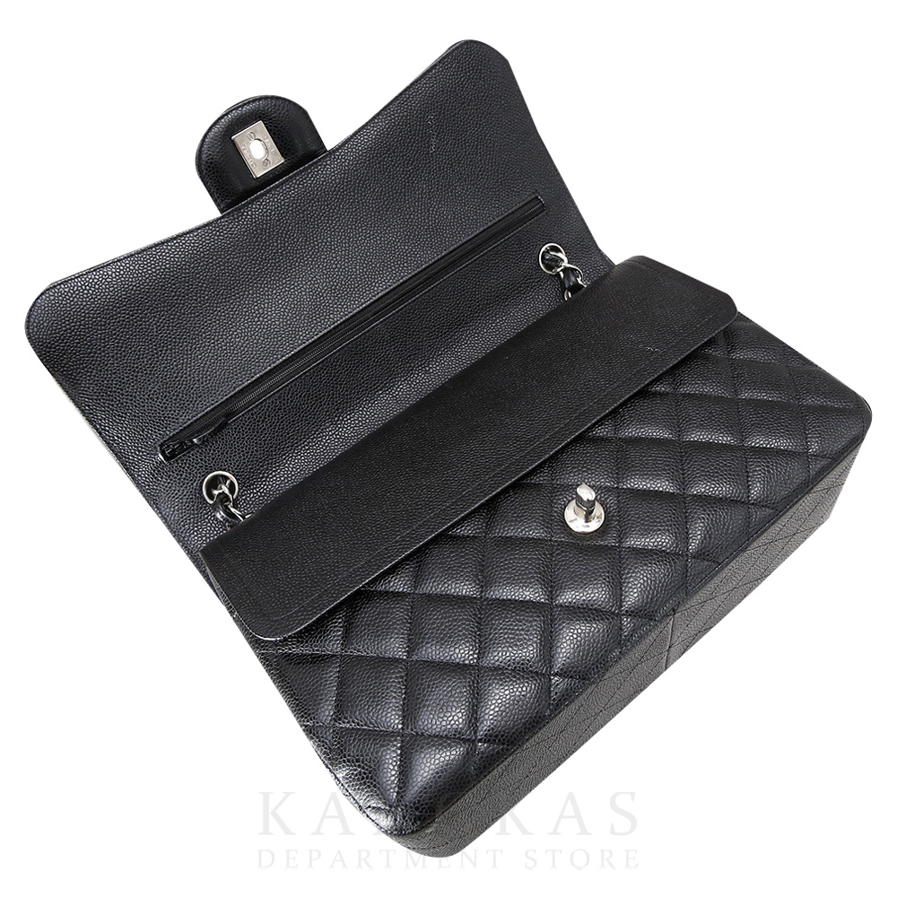 CHANEL(USED)샤넬 클래식 캐비어 점보 블랙