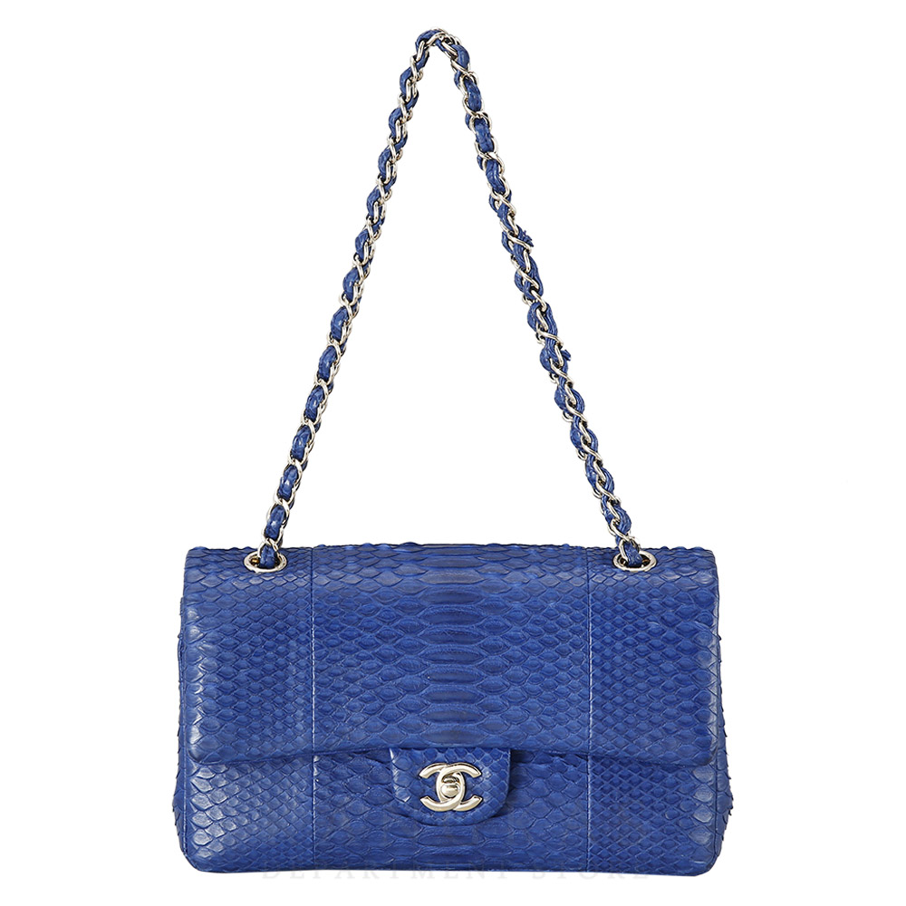 CHANEL(USED)샤넬 클래식 파이톤 미듐