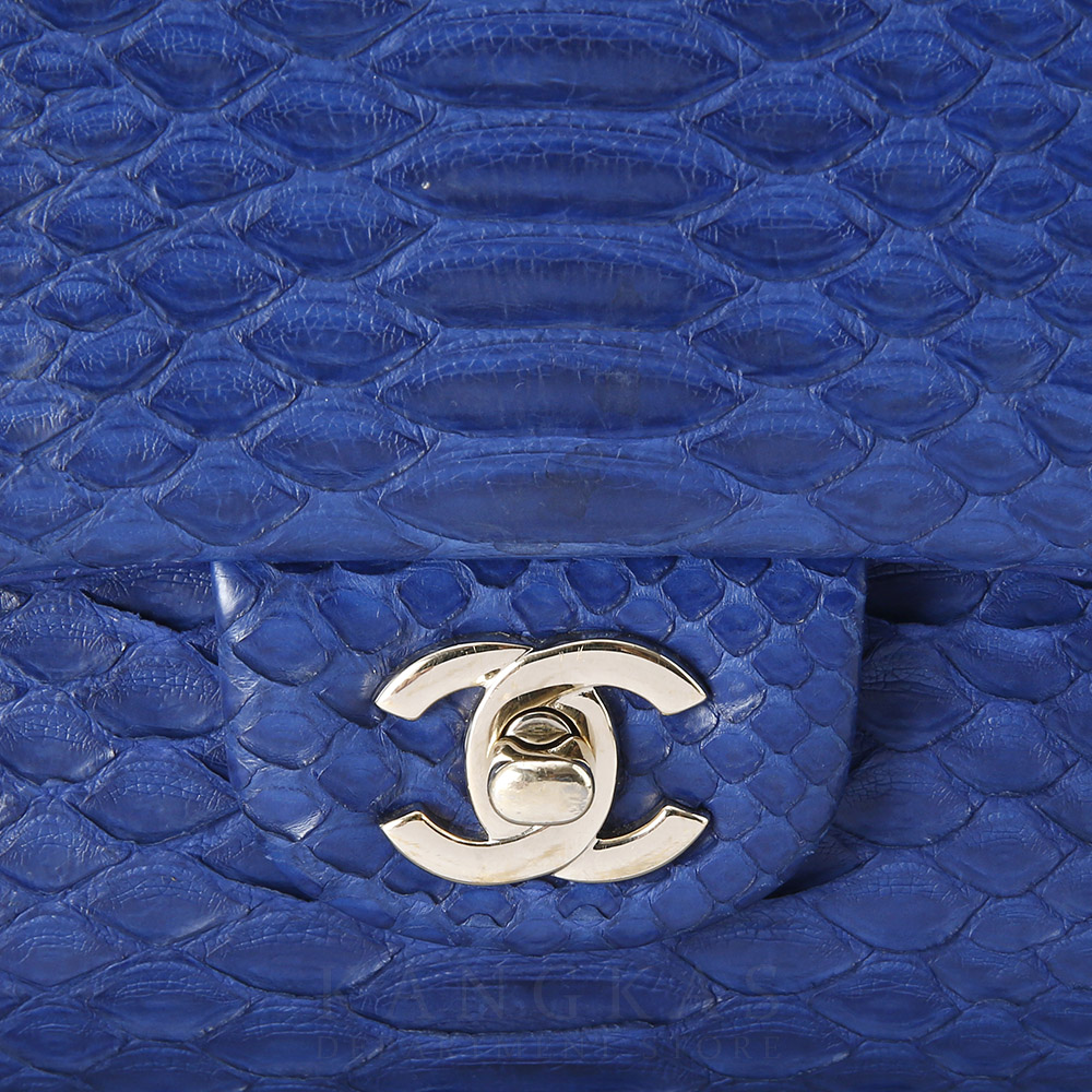 CHANEL(USED)샤넬 클래식 파이톤 미듐