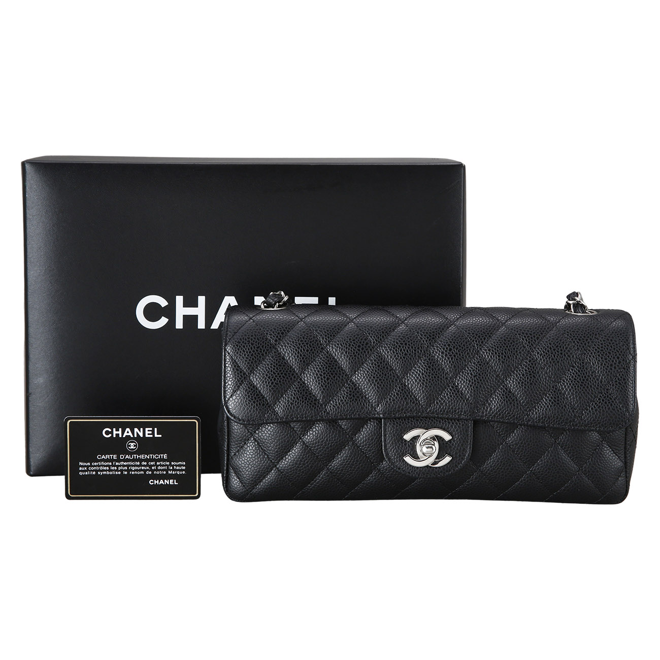 CHANEL(USED)샤넬 클래식 캐비어 바게트백