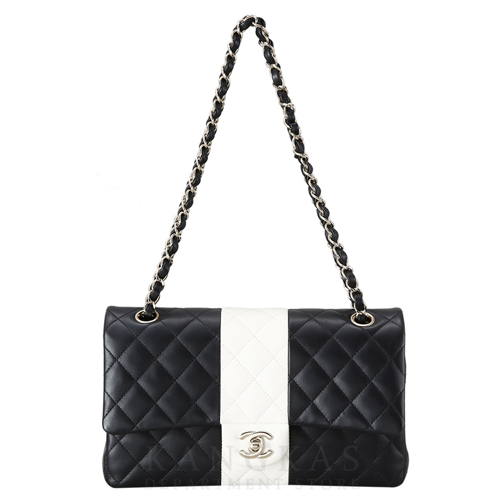 CHANEL(USED)샤넬 시즌 클래식 램스킨 미듐