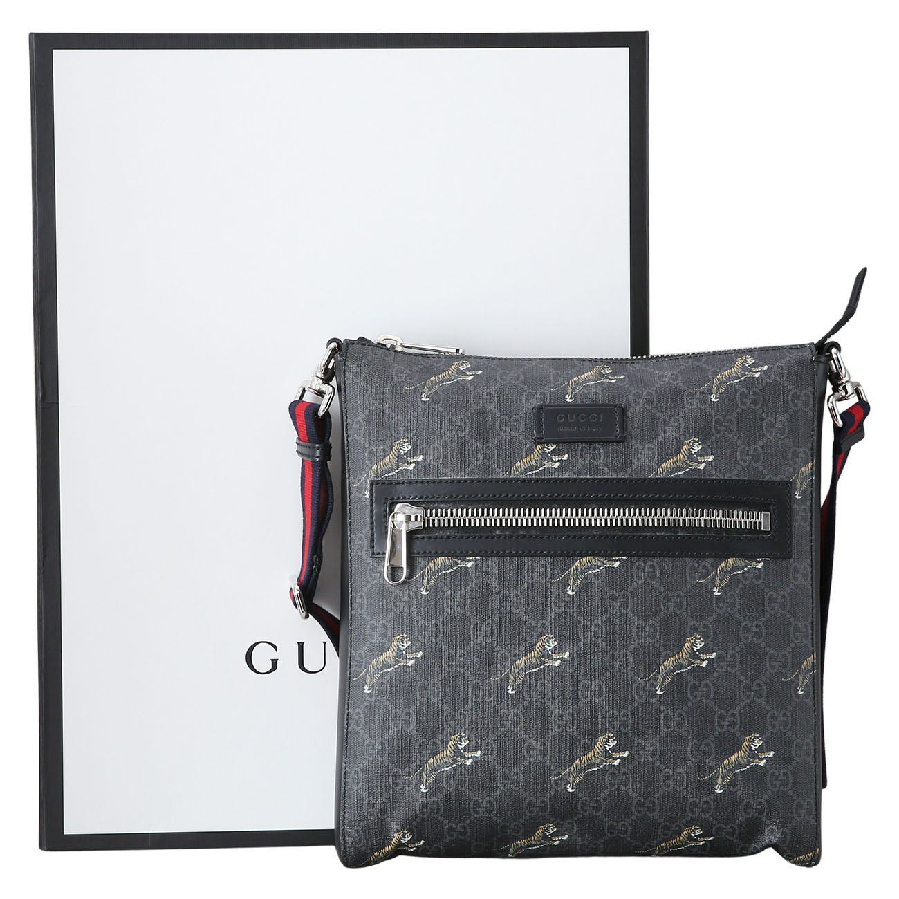 GUCCI(USED)구찌 474137 시즌 PVC 메신저 백