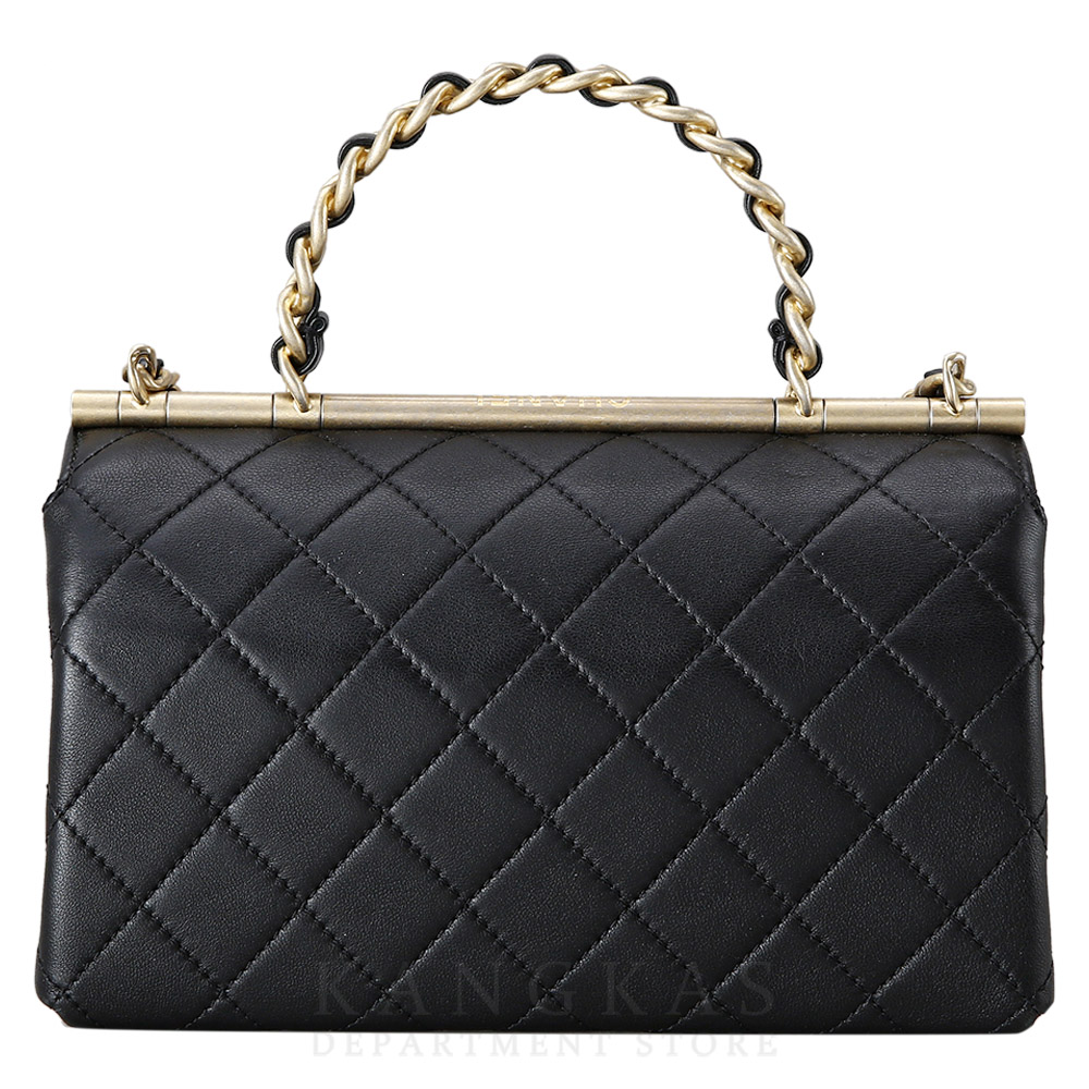 CHANEL(USED)샤넬 시즌 CC로고 체인 탑 핸들 백
