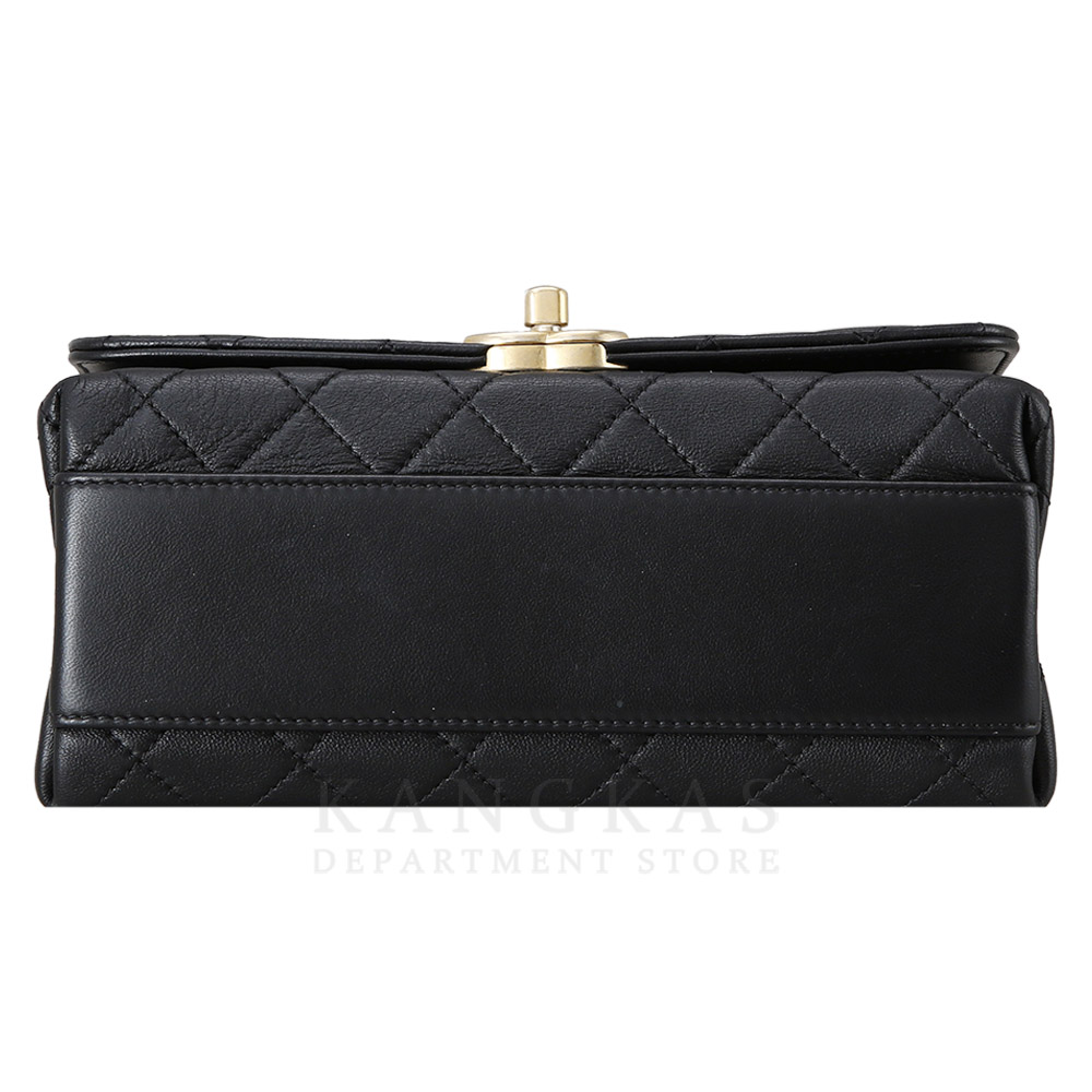CHANEL(USED)샤넬 시즌 CC로고 체인 탑 핸들 백