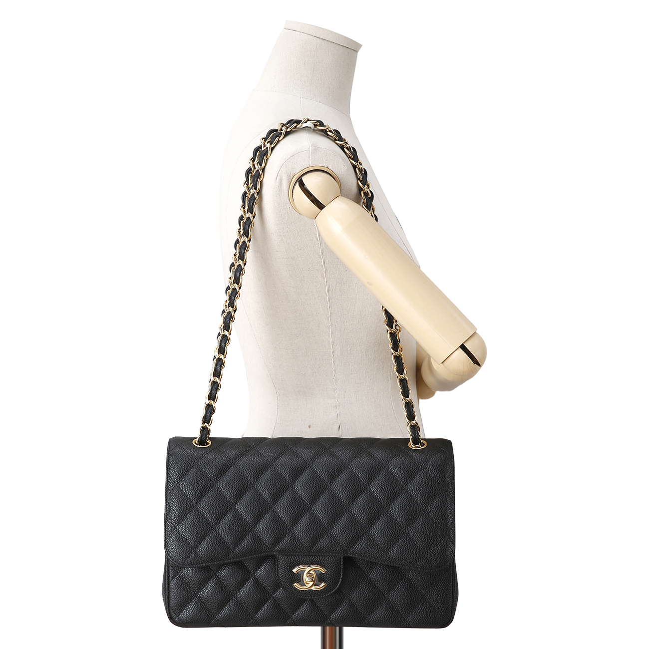 CHANEL(USED)샤넬 캐비어 클래식 라지 플랩백