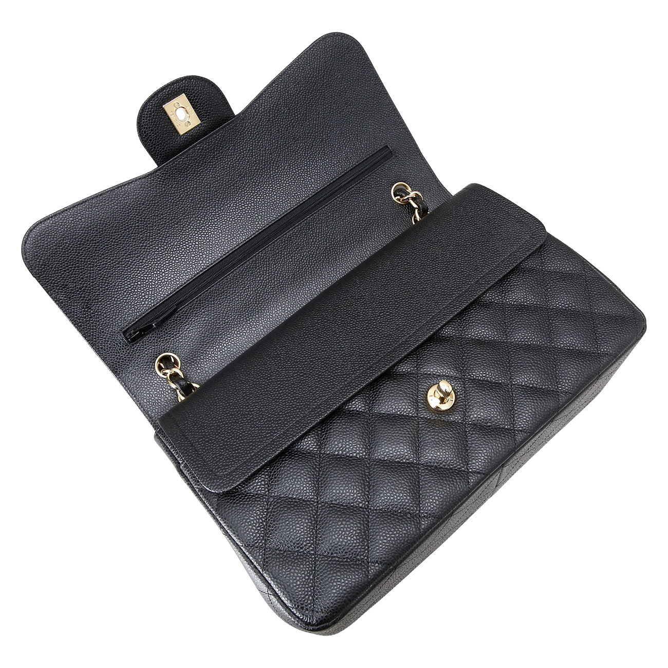 CHANEL(USED)샤넬 캐비어 클래식 라지 플랩백