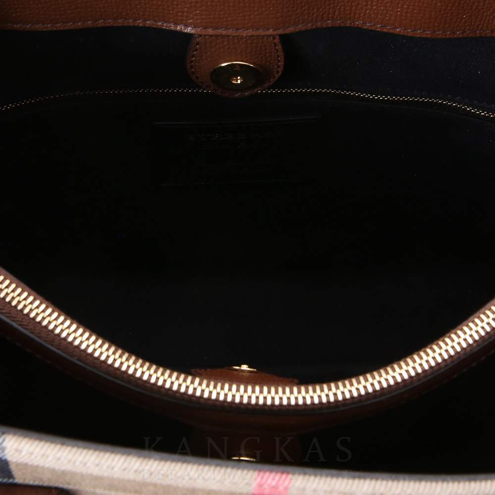 BURBERRY(USED)버버리 캔버스 체크 배너 백