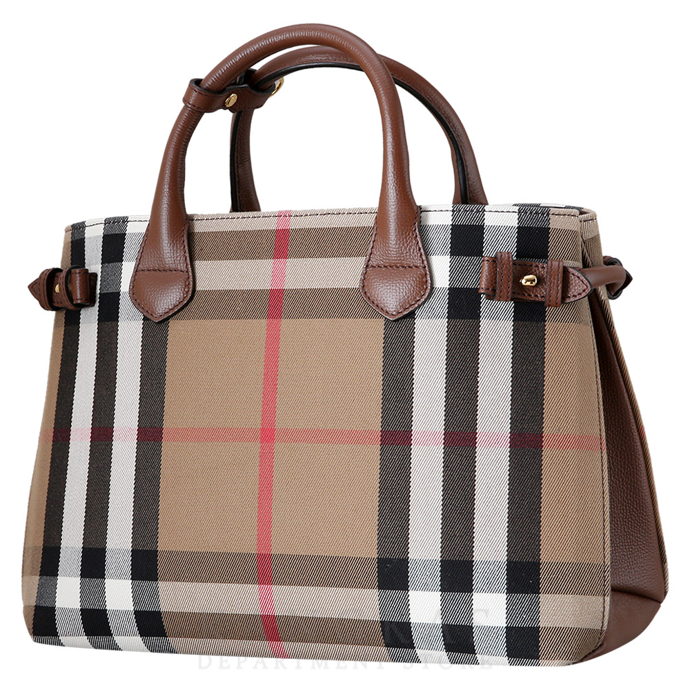 BURBERRY(USED)버버리 캔버스 체크 배너 백