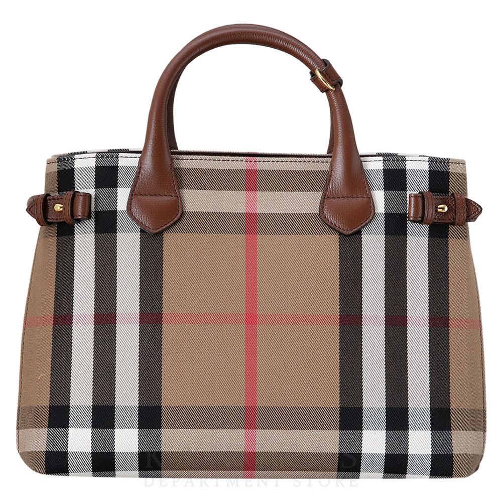 BURBERRY(USED)버버리 캔버스 체크 배너 백