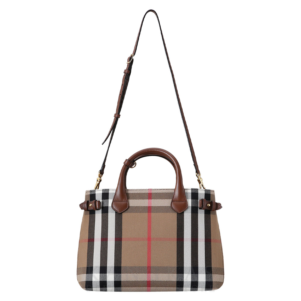 BURBERRY(USED)버버리 캔버스 체크 배너 백