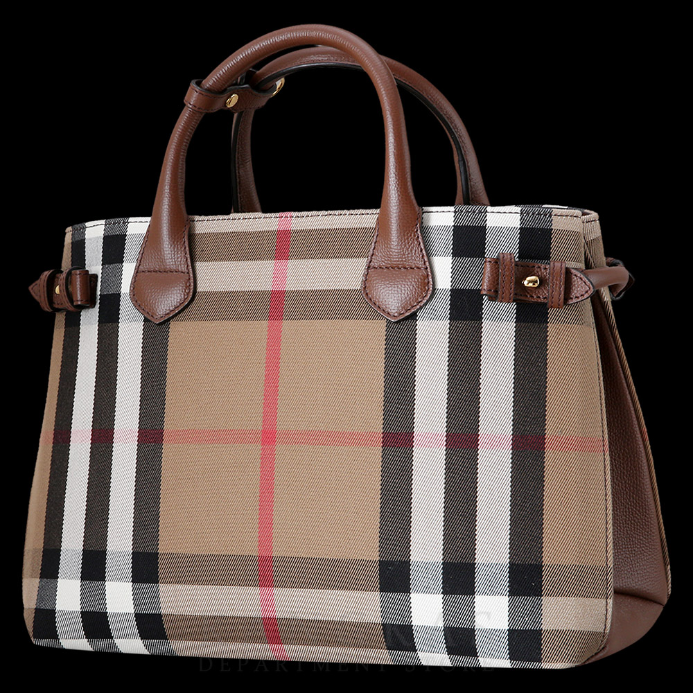 BURBERRY(USED)버버리 캔버스 체크 배너 백