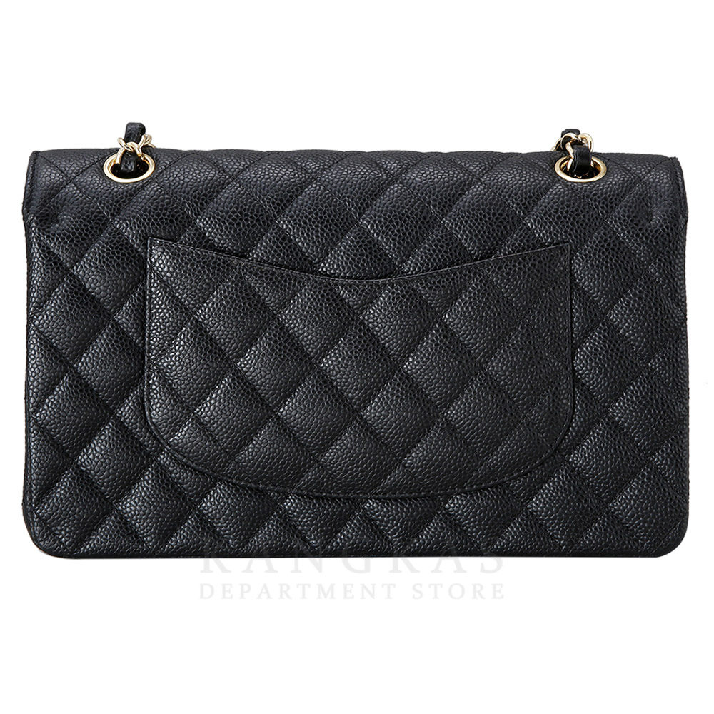 CHANEL(USED)샤넬 클래식 캐비어 미듐 금장
