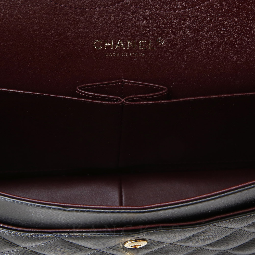 CHANEL(USED)샤넬 클래식 캐비어 점보 블랙