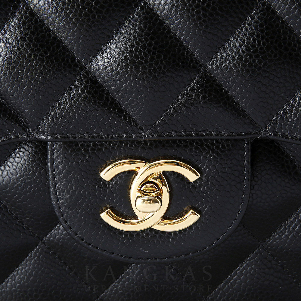 CHANEL(USED)샤넬 클래식 캐비어 점보 블랙