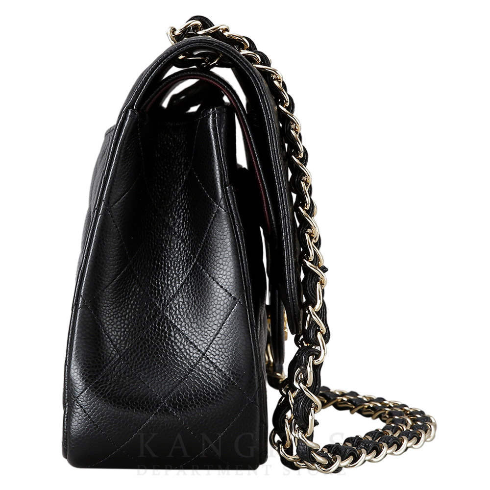 CHANEL(USED)샤넬 클래식 캐비어 점보 블랙