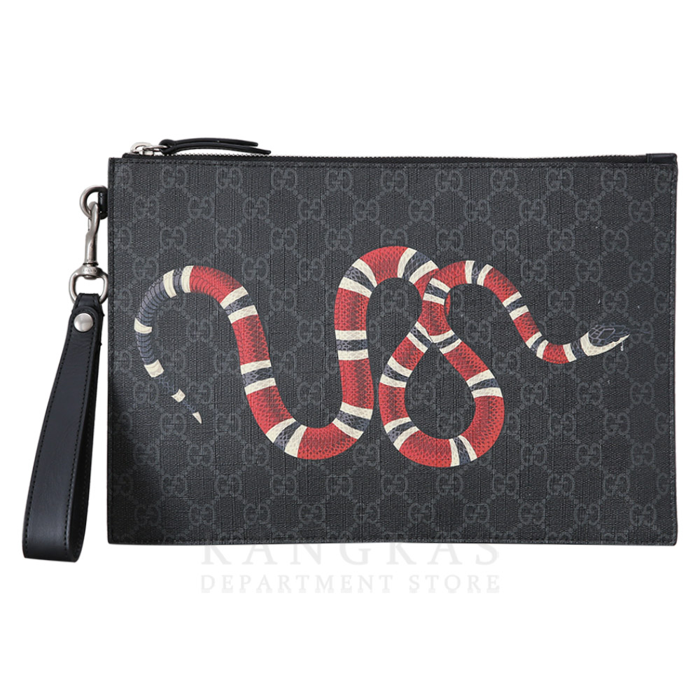 GUCCI(USED)구찌 473904 GG수프림 스네이크 클러치