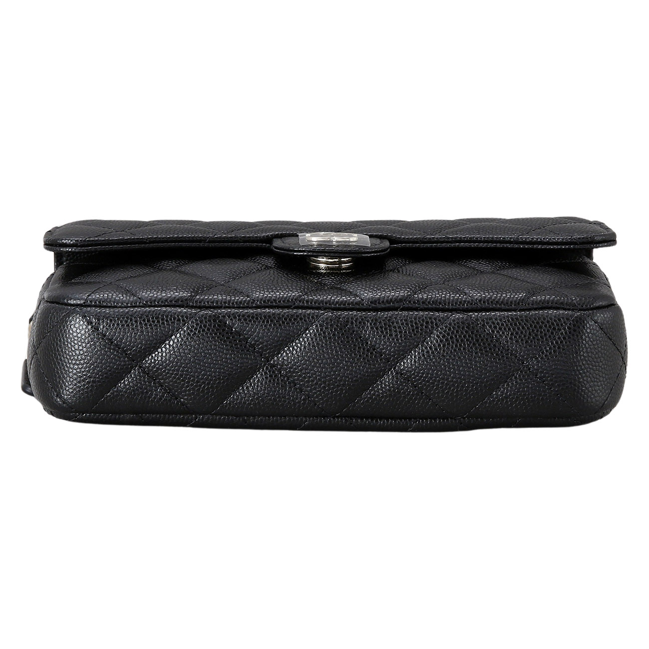 CHANEL(USED)샤넬 클래식 더블 폰홀더백 블랙 샴페인골드 AP2096