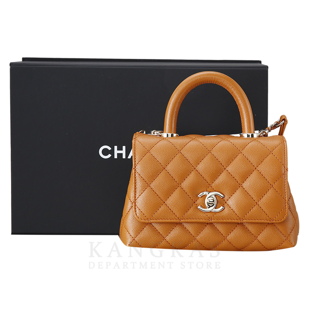 CHANEL(USED)샤넬 캐비어 코코핸들 미니 아웃스티치
