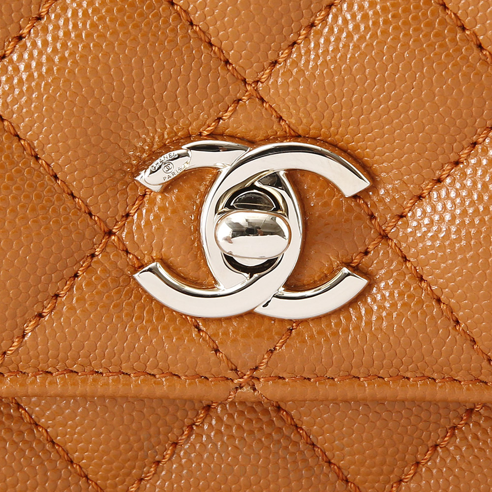 CHANEL(USED)샤넬 캐비어 코코핸들 미니 아웃스티치