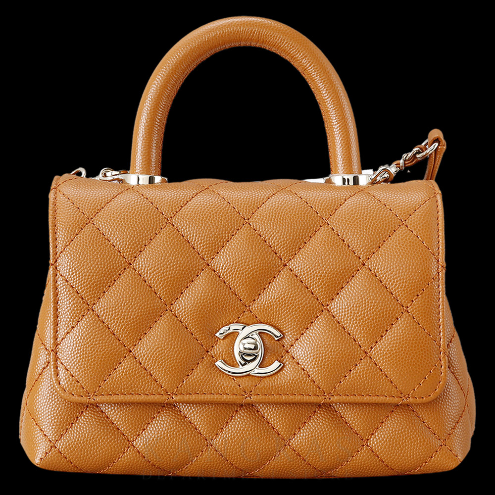 CHANEL(USED)샤넬 캐비어 코코핸들 미니 아웃스티치