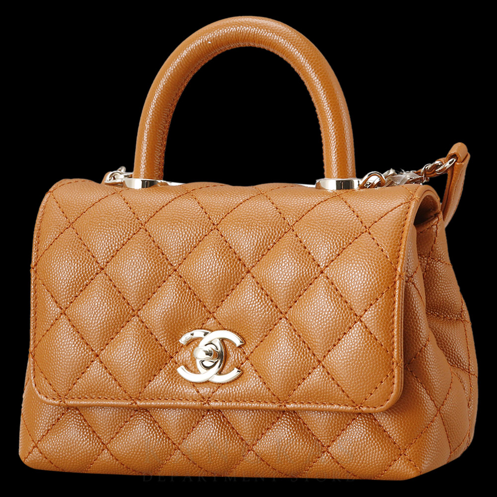 CHANEL(USED)샤넬 캐비어 코코핸들 미니 아웃스티치