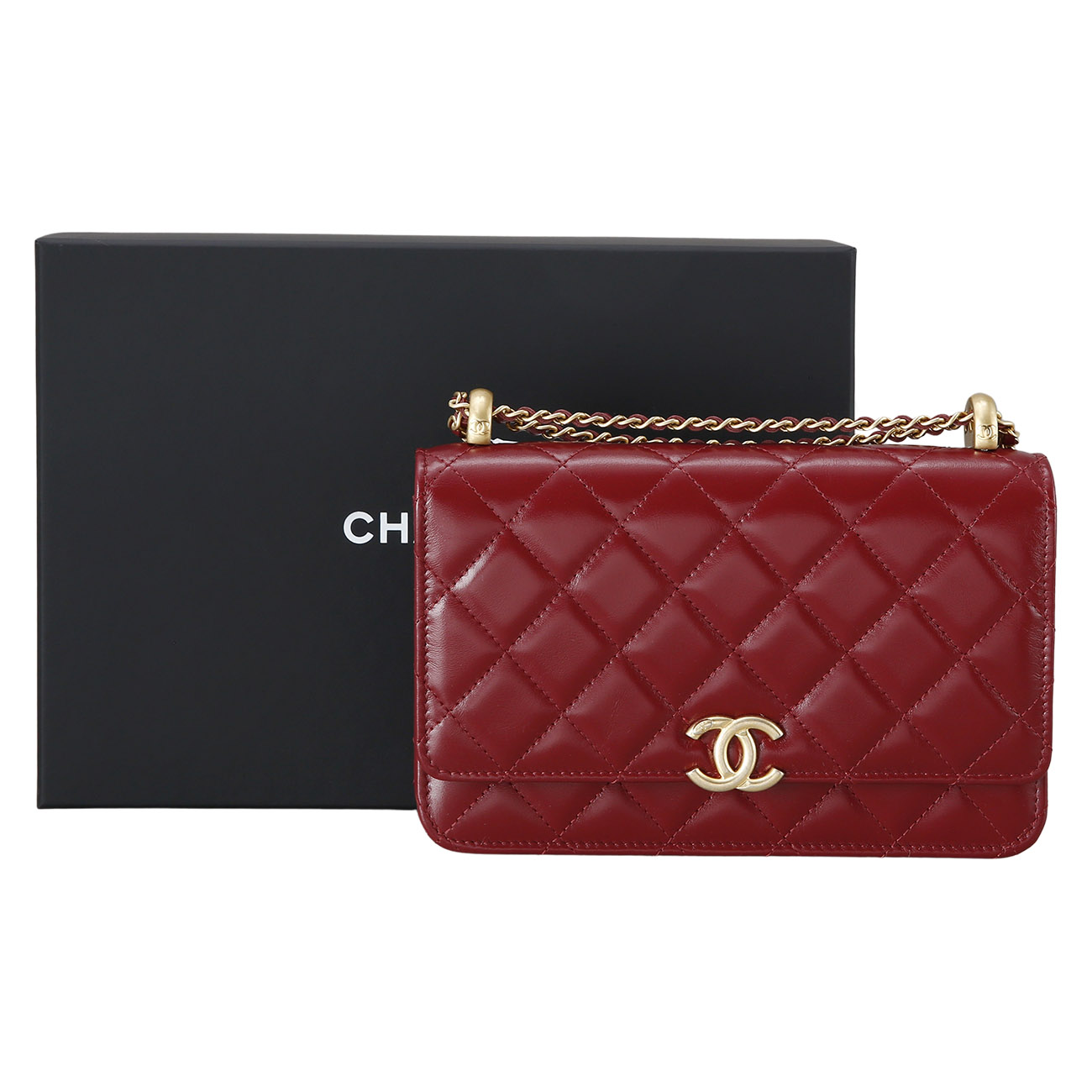 CHANEL(NEW)샤넬 공방 WOC 버건디 (새제품) NEW PRODUCT