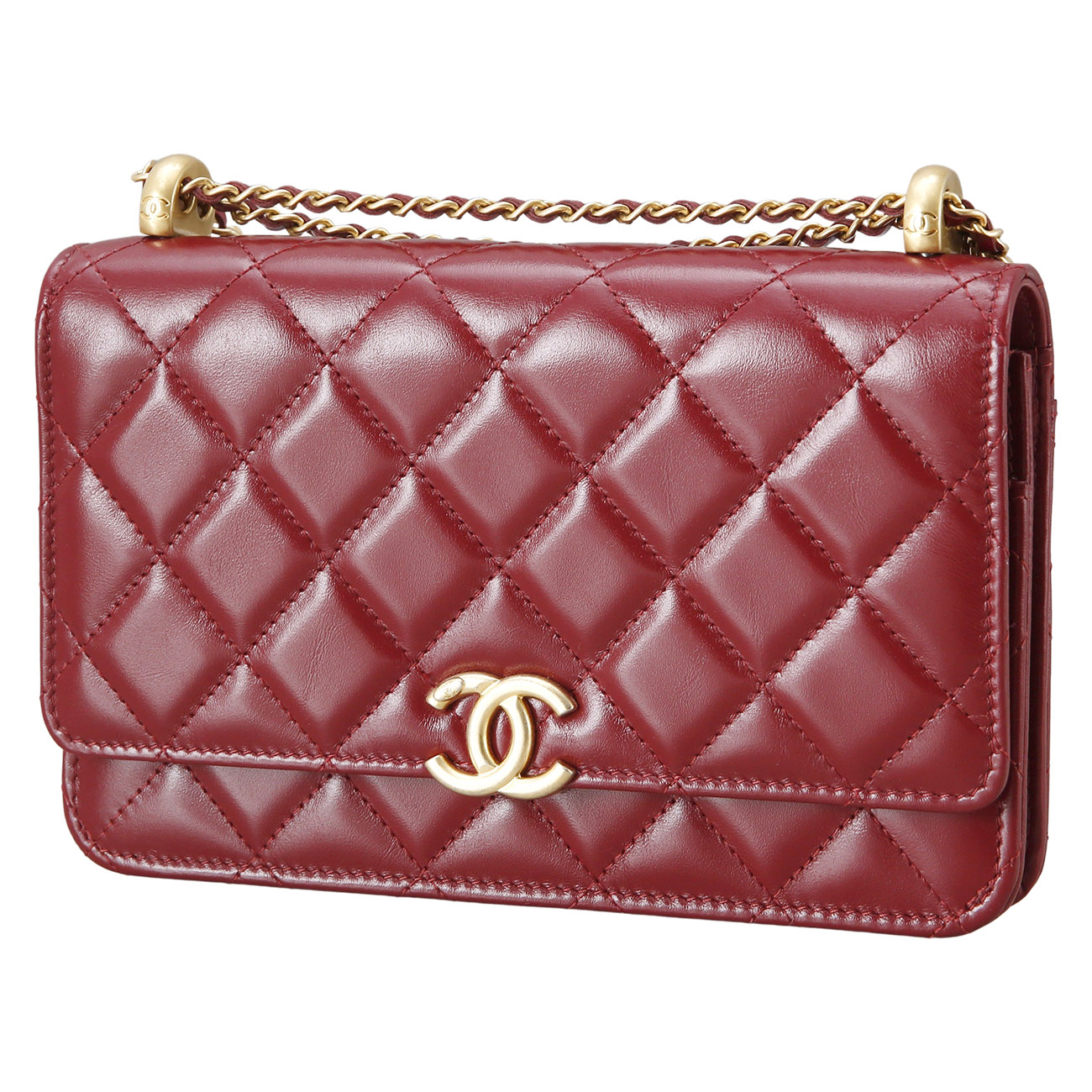 CHANEL(NEW)샤넬 공방 WOC 버건디 (새제품) NEW PRODUCT