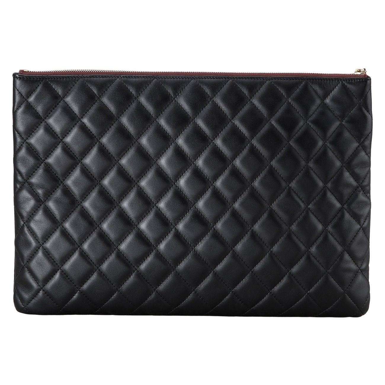 CHANEL(USED)샤넬 시즌 램스킨 플랩 클러치