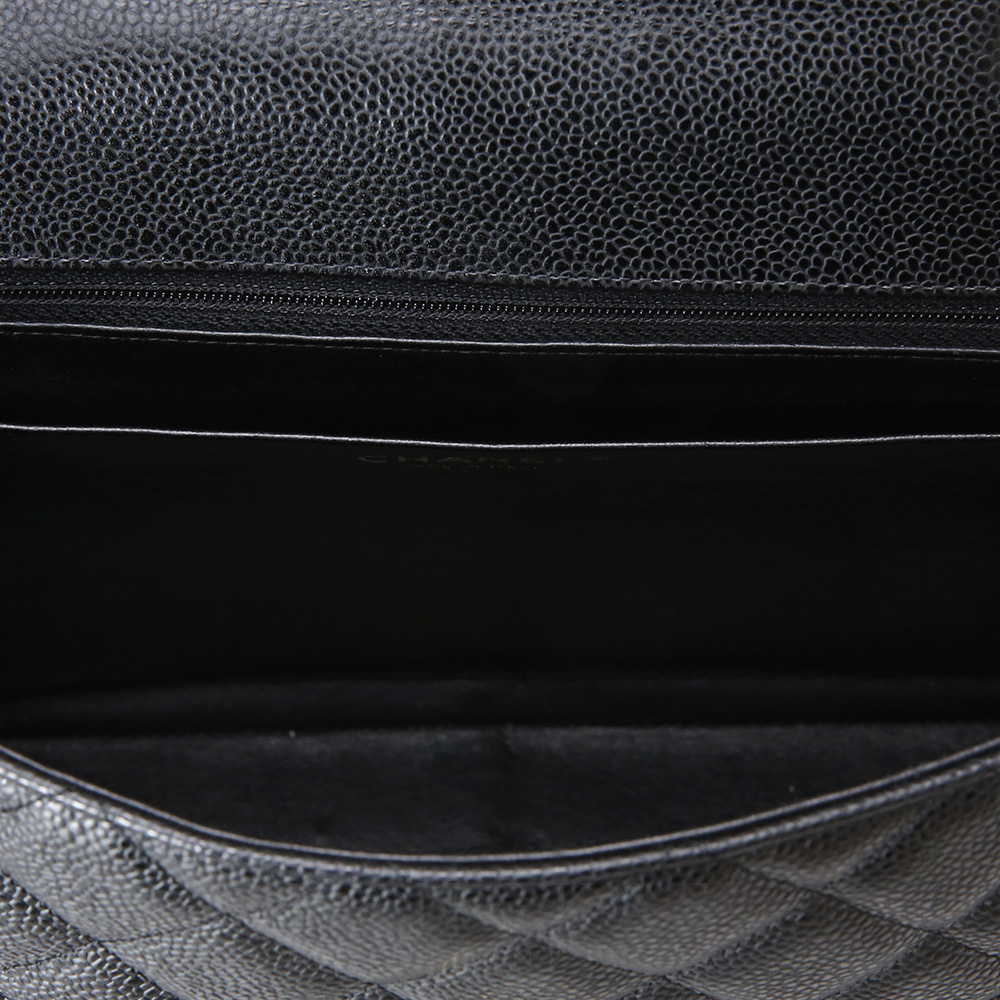 CHANEL(USED)샤넬 캐비어 클래식 라지 원플랩백 금장