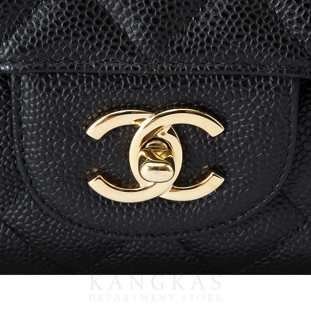 CHANEL(USED)샤넬 캐비어 클래식 라지 원플랩백 금장